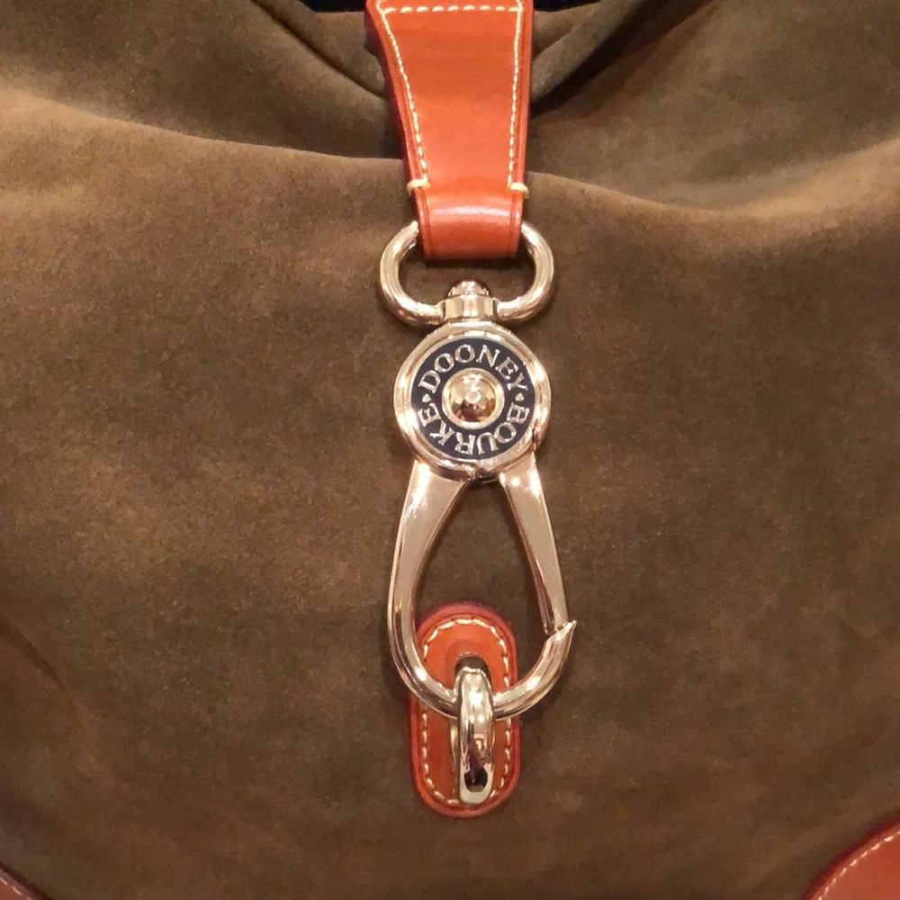 Dooney & Bourke Olive and Tan Hobo Bag Set - Picture 14 of 16